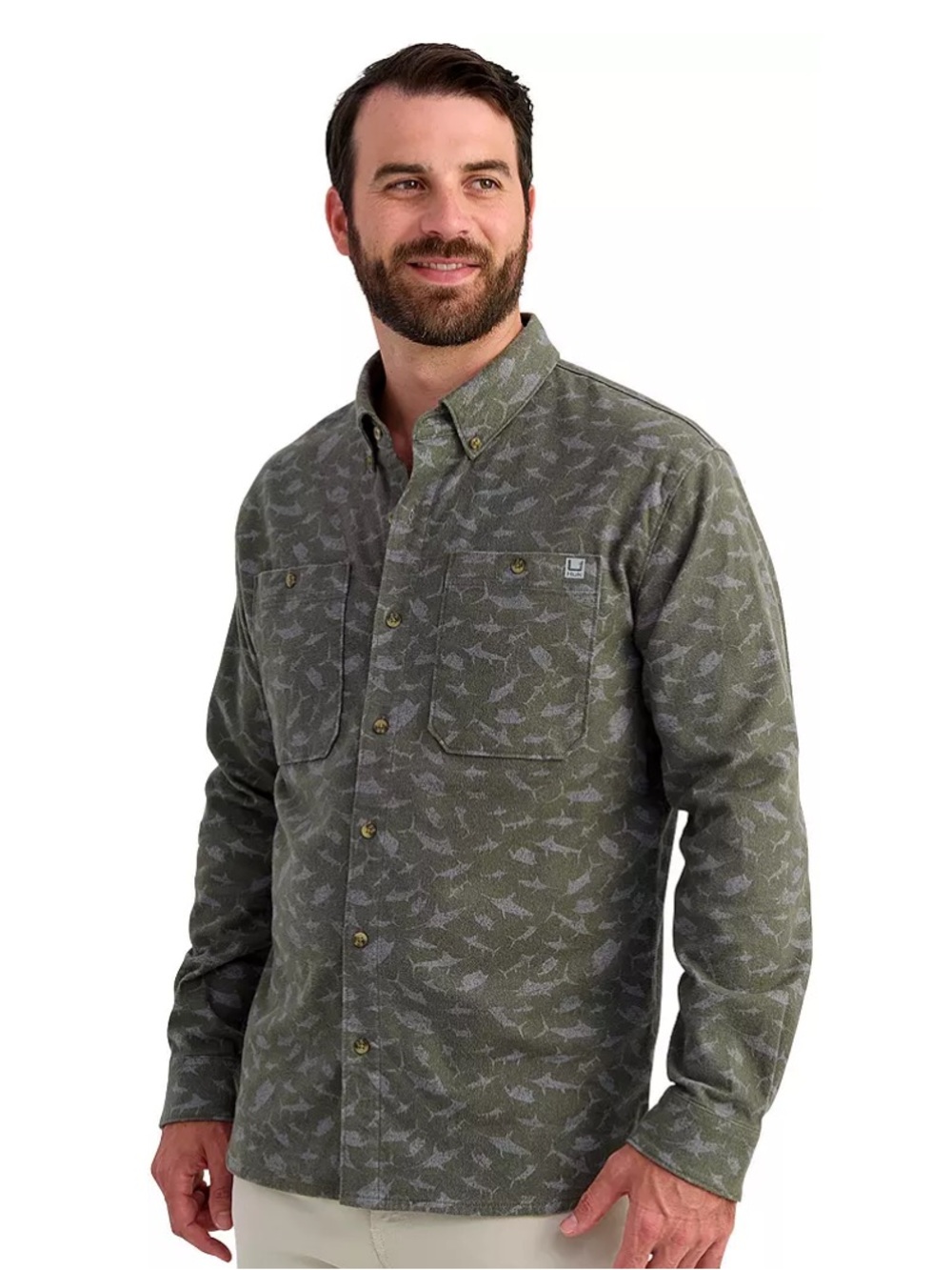 NWT HUK Men’s Chesapeake KC Printed Flannel